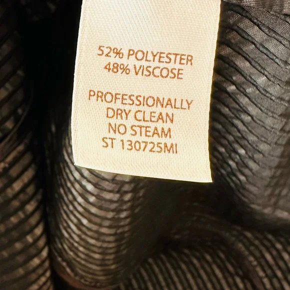 Tesori black striped long sleeve button down tunic dress - Picture 10 of 10